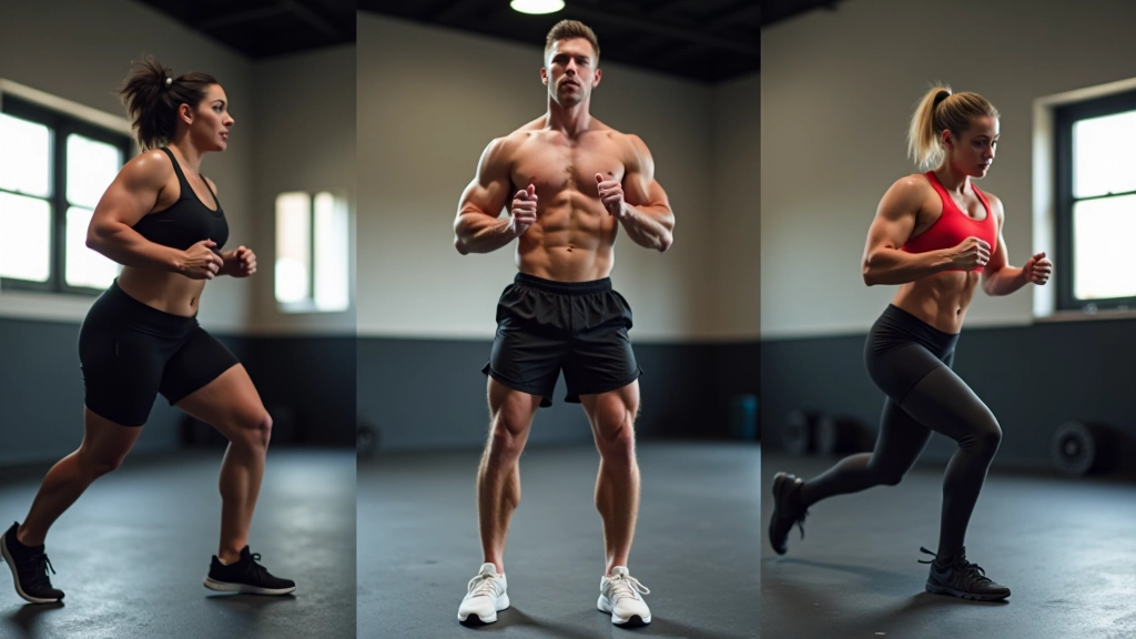 Athlete showing progression from scaled to advanced movement variations over time
